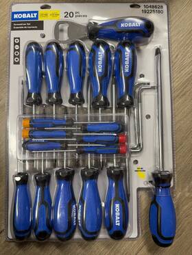 67248 Kobalt Screwdrivers 20-piece Plastic Handle Magnetic Screwdriver Set