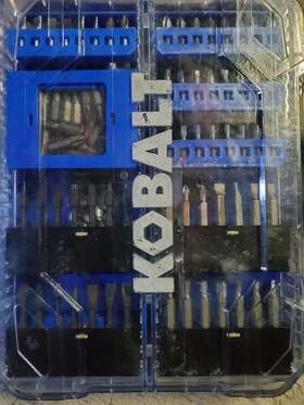 94767692 Kobalt Screwdriver Bit Set 106-piece Item #515933 Missing Bits As Is For Parts