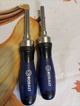 Kobalt Tools 099198899848 Lot If 2 Ratcheting Screwdriver - Tool Only