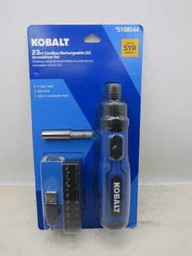 Tdy027103 Kobalt Tools 5108544 4-volt Max 1/4-in Cordless Screwdriver #5108544