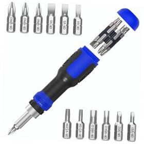 W-13l-bu Lambor Llc Screwdriver Bit Set 13-in-1 Multi Ratchet Screw With Ratcheting Blue 1