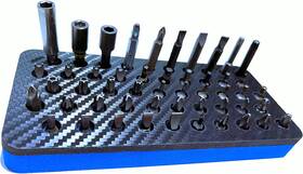 Eva1 Leading Concepts 50 Screw Bit Organizer And Holder - Works With Hex Bits Screwdriver Impac