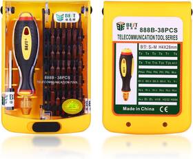 Bst-888b Lean On Us 738944874868 Strong Magnetic Precision Screwdriver Set For Computer Laptop Black
