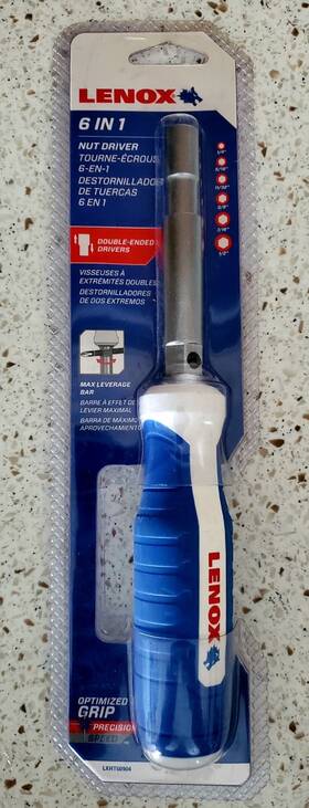 Lxht60904 Lenox 885911596213 Tools Nut Driver Double Ended Drivers. 6-in-1 Multi-tool Blue