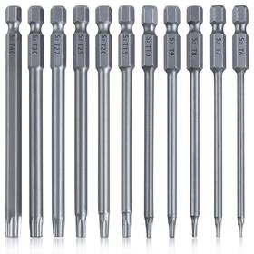 1gd1916-fba Leontool 11 Piece Security Torx Bit Set T6 To T40 Head Screwdriver 4 Inch
