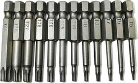 Lerom 726084293267 Ydlqwcz Torx Head Screw Driver Bit 12 Pcs Security Set T5 T6 T7 T8 T9 T