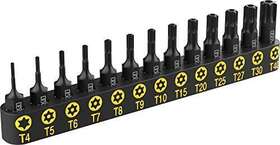Lexivon 840025244481 Tamper Proof Torx Bit Set Premium S2 Alloy Steel 13-piece Security St