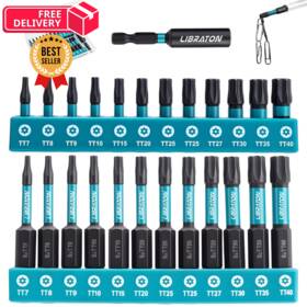 914501 Libraton Security Torx Bit Set 25pcs Tamper Proof Star Bits 914501 Libraton Security Torx Bit Set 25pcs Tamper Proof Star Bits
