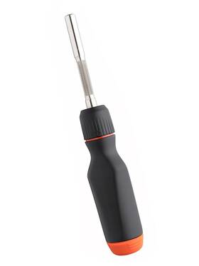 Linus Tech Tips 873343001672 Ltt 12-in-1 Multi-bit Ratcheting Screwdriver Black And Orange