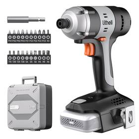 U20qz01-0a110 Litheli 20v Cordless Impact Driver Kit 1593 In-lbs Max Torque 1/4 Inch Hex Power Dri