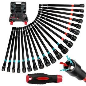 Llndei 768795334013 21-piece Magnetic Nut Driver Set - Sae 1/4 Inch To 9/16 And Metric 5mm 15mm