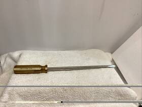9643 Lone Star Usa Vintage Chrome Vanadium 3/8x12 Flat Screwdriver Oal 16.5 Inch