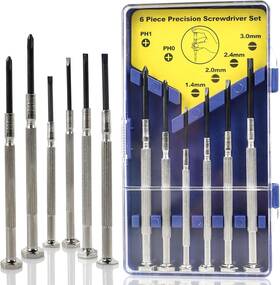 0006a2 Lonisiv 2 Pks. 6 Pc. Precision Screwdriver Sets Eyeglass Repair Kit Set