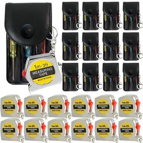 Le231204 Lonlyeagle Mini Screwdriver Keychain Tape Measure Keychains Set Retractable Tap