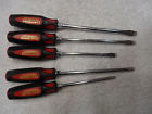 47199 Lot Slotted 47187 47188 47197 47198 Craftsman Phillips Nos Professional Screwdrivers -5pcs Usa Set Large