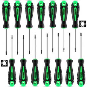 Loz-hex14 Lozagu 14pcs Mini Hex Screwdriver Set Metric 0.9mm-3mm Sae 0.035 Inch -1/8