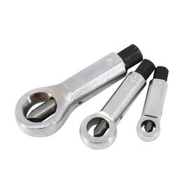 Luckyhigh 617256124048 3 Pcs Nut Splitter Tool Steel Broken Damaged Screw Remover Brea