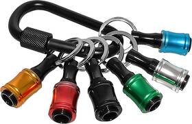Shyphwl6801 Luexbox 1/4 Inch Bit Holder Keychain Hex Screwdriver Bits Extension Bar