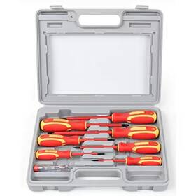 Lukyamzn 445006194170 1000-volt Insulated Screwdriver Set Magnetic Tips 3 Phillips 4 Slotted Electric