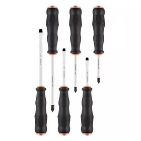 Lukyamzn 744110394160 Professional Cushion Grip 6 Inch Shank Bit Red Insulated Screwdriver Set Magnet