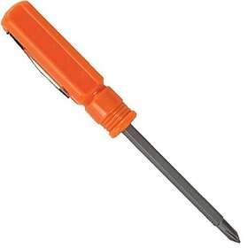 Lutz 052427222411 2-in-1 Pocket Orange Screwdriver