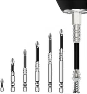 Mag-01 Lxgoupup 6pcs High Magnetic Screwdriver Drill Bit Set Strong Durability Screwdr