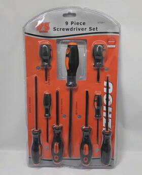 07501 M&s Professional Muzhou 142948900148 9 Piece Screwdriver Set