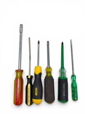 Mac Pkr8 Vintage Klein Sheffield Tools And Stanley Usa Screwdriver Lot Set 6 Pcs