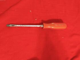 Pjrb6ar Mac Tools Phr6l Screwdriver Large 6 Inch 8mm Flat Tip Red Usa
