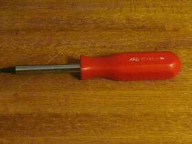 Sd4wa Mac Tools Flip Shaft Driver With P1 P2 6 8 Flat Tip Usa Made Red