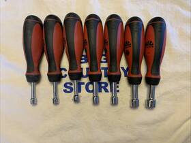 Sndf7dr-s Mac Tools 7-piece Mac-grip Sae Hollow Nut Driver Set