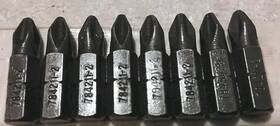 784211-2 Makita 8pc #2 1/4 Inch Hex 1 Long Driver Bit Set Usa