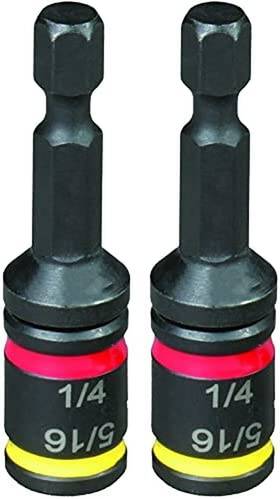 2pk-mshc Malco Mshc 1/4 And 5/16 Reversible Hex Chuck Driver 2 Pack