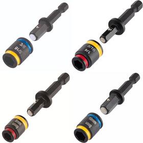 Malco B094dlyxtf C-rhex 1/45/163/8 6mm 8mm 10mm Magnetic Hex Driver 2 Length 4 Piece Set