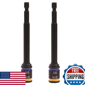 B0bgt2j2wq Malco C-rhex 5/16 3/8 Inch Sae Magnetic Reversible Hex Drivers 4 Impact Flip Bit