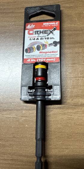Sl17631d Malco C-rhex 4 Inch Dual Sided 1/4 And 5/16 Reversible Magnetic Hex Driver Mshmlc