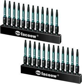 Fw.01.2.t10 Manufacturer T10 Torx Bit Set 24-piece 2 Inch Long Impact Torque With Magnetic And Star