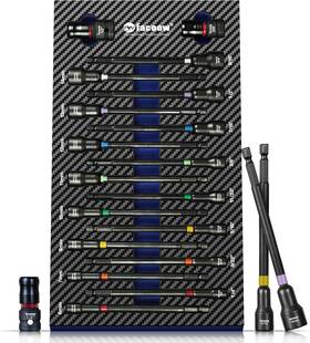 Fw0701 Manufacturer 6 Inch Impact Nut Drivers Set Magnetic 18pcs Color Coded Sae And Metric Dr