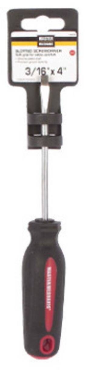 164978 Master Mechanic 6 Pack Slotted Screwdriver 3/16 X 4- Inch