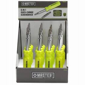 578045 Master Mechanic 12 Pack - 6-in-1 Quick Change Multi-bit Screwdriver