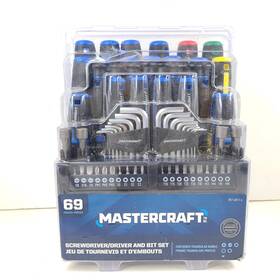 057-6011-4 Mastercraft New Screwdriver/driver And Bit Set 69-piece