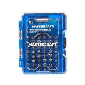 054-3781-4 Mastercraft Security Magnetic Carbide Screwdriver Bit Set For Metal Plastic