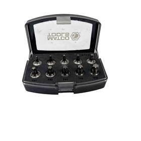 T8-t50 Matco Sat10 Tools 10-piece 1/4 Drive Torx Bit Driver Socket Set - Black