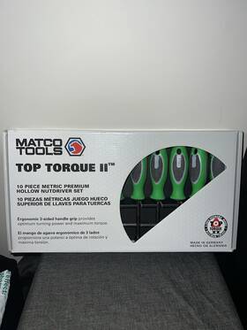 Pgnd7mb Matco Tools 10 Piece Metric Premium Hollow Nutdriver Set