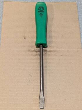 Sg-106r Matco Tools Sg 106r Green Hard Handle 10 Inch Long 5/16 Wide Flat Blade Screwdriver