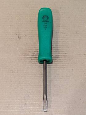 Sg-63r Matco Tools Sg 63r Green Hard Handle 6 Inch Long 3/16 Wide Flat Blade Screwdriver