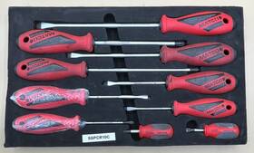 Mvp028510 Matco Tools Sspcr10c 10pc Top Torque Ii Premium Screwdriver Set - Red