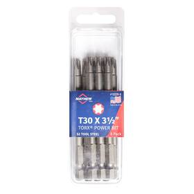 19339-8 Mayhew Tools 045256013794 Usa Torx Power Bit T30 X 3.5 Inch 8-pack