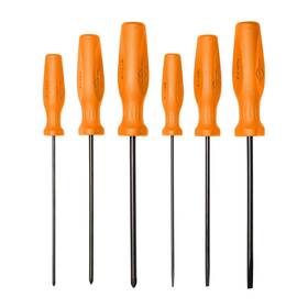 27021lthv0 Mayhew Tools 045256019390 Usa Screwdriver Set Hi-vis Orange 6 Piece Long Slotted And Phillips