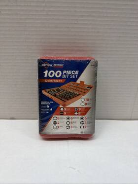 B24380 Mayhew Tools Best Way Assorted Screwdriver Bit Set Carbon Steel 100 Pc